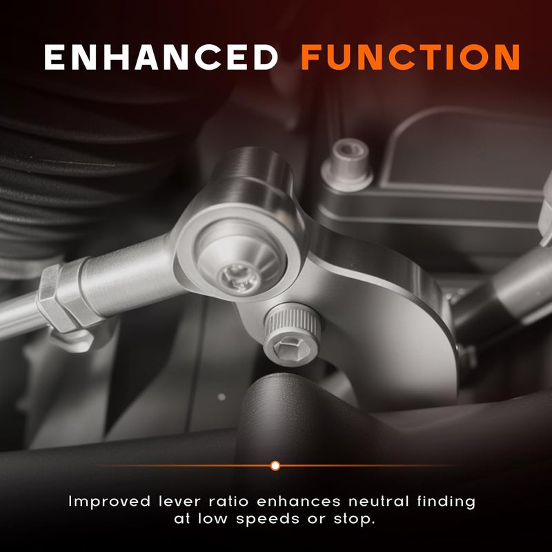 Rogierra EZ Shift Neutral Gear Assist Kit for Harley M8 Baggers and Softails,Effortless Neutral Every Time, Fits '17-Late Touring & '18-Late Softail,Silver - Image 2
